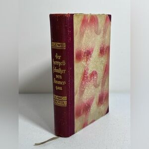 German Book Der Herrgottsschnitzer von Ammergau Ludwig Ganghofer 1929 VTG